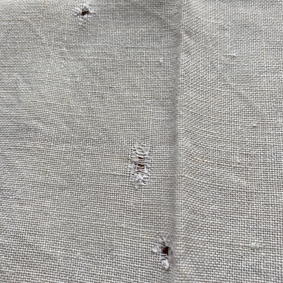 Vintage cotton harvest print tablecloth 50x60 - Picture 11 of 11